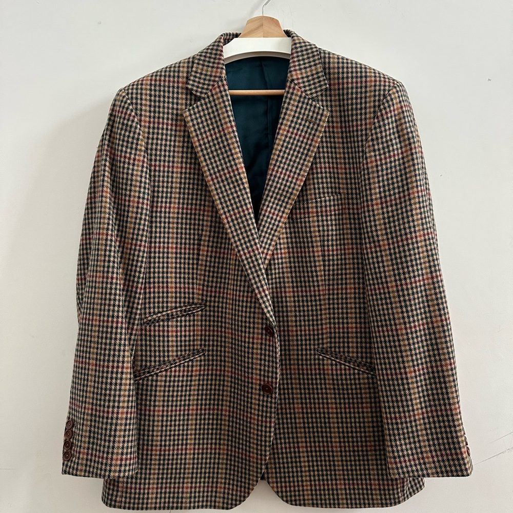 Charles Tyrwhitt Multi-Color Houndstooth Blazer - Classic Tailored Jacket